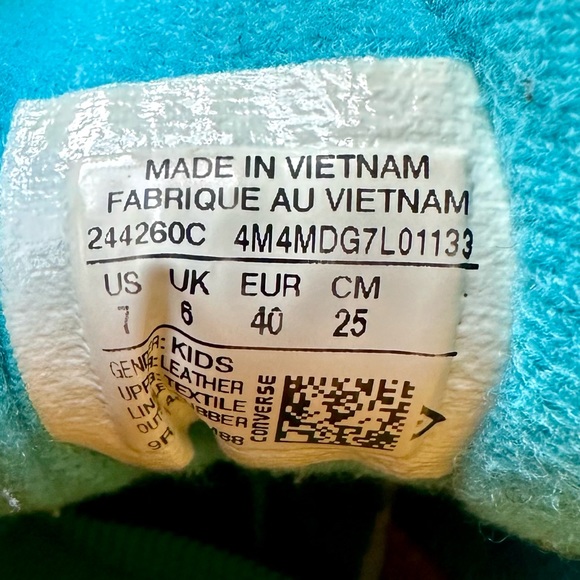 CONS CONVERSE AEROJAM Larry Johnson Hornets Basketball Shoe Size 7 Blue - Picture 5 of 7